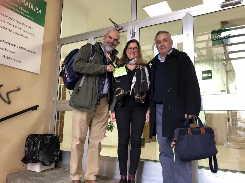 Candidatos de Vox al Congreso por Badajoz