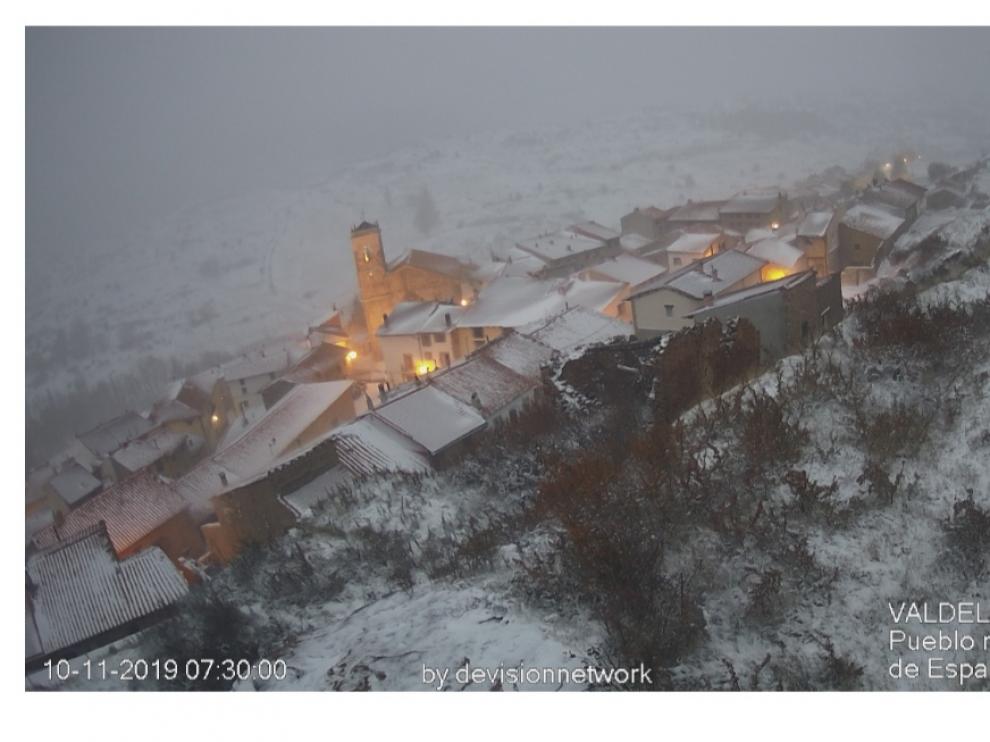 Valdelinares, el pueblo más alto de España, este 10 de noviembre.