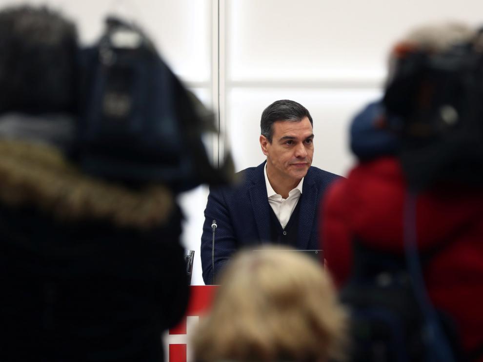 Sánchez, al frente de la Ejecutiva del PSOE