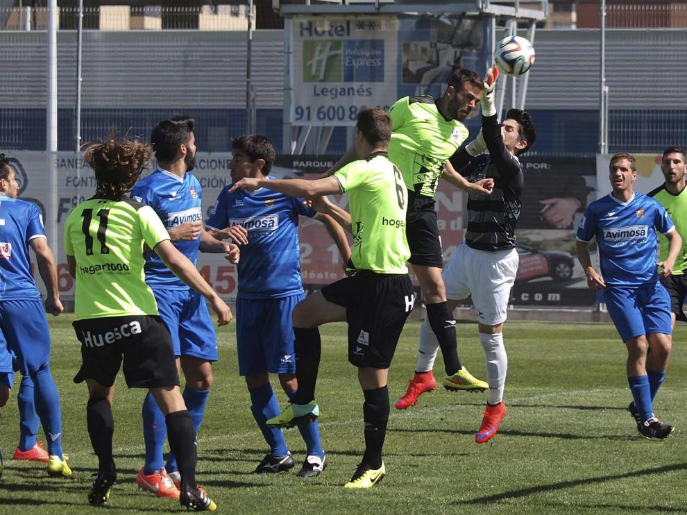 La SD Huesca se impuso en 2015 por 0-3 al Fuenlabrada en su última visita a los madrileños.