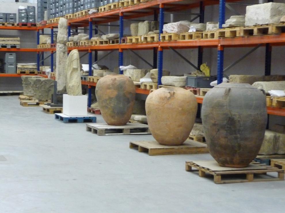 Interior del Almacén de Arqueología de navarra