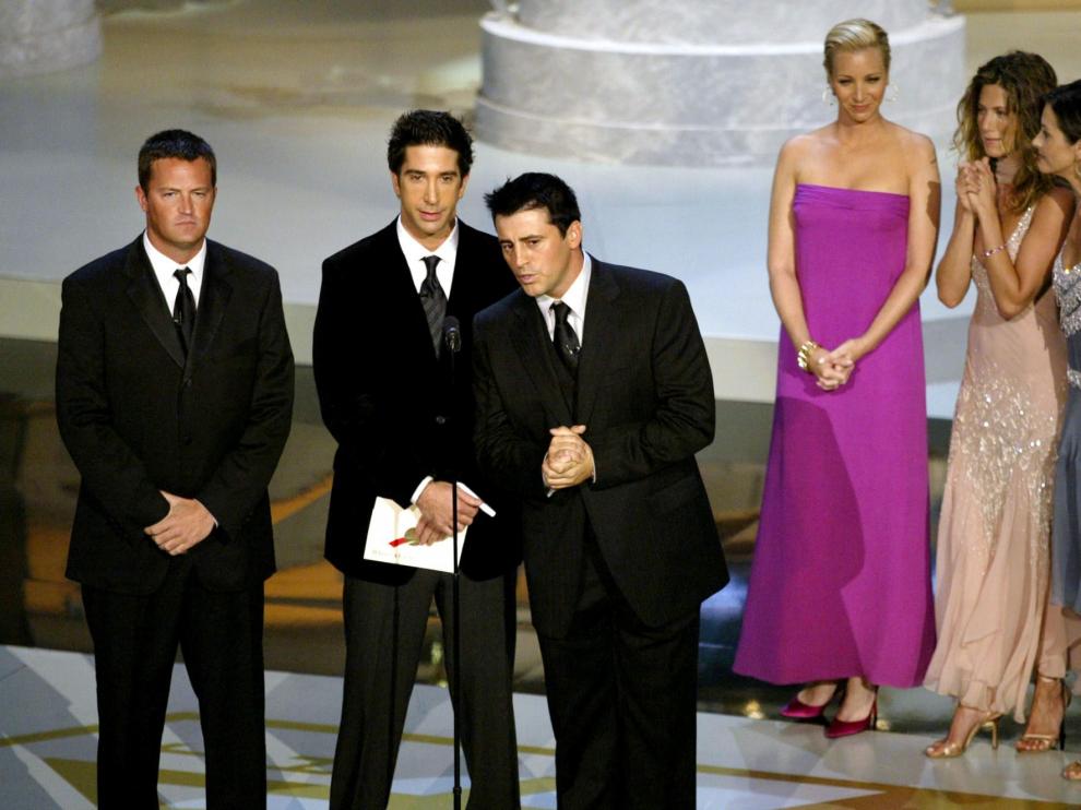 Foto de archivo de los protagonistas de la Serie: Jennifer Aniston (Rachel), Courteney Cox (Monica), Lisa Kudrow (Phoebe), Matt LeBlanc (Joey), Matthew Perry (Chandler) y David Schwimmer (Ross).