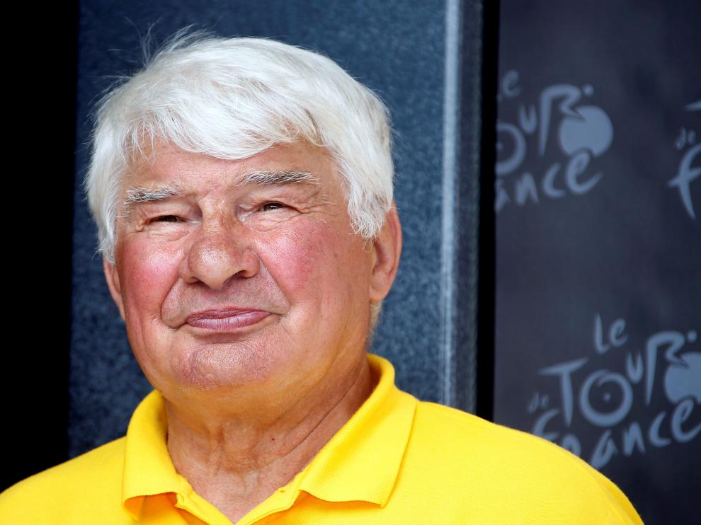 Raymond Poulidor en uno de los homenajes que le brindó el Tour de Francia en 2013