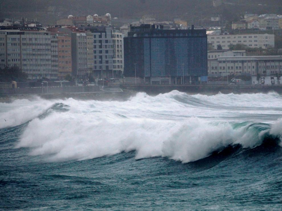 Imágenes de la borrasca en Galicia.