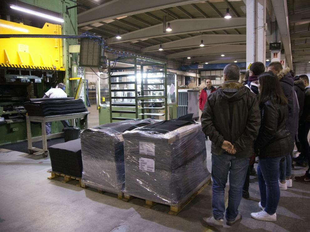 Jornada de puertas abiertas este viernes en la planta de producción de Elmeg en Calatayud.