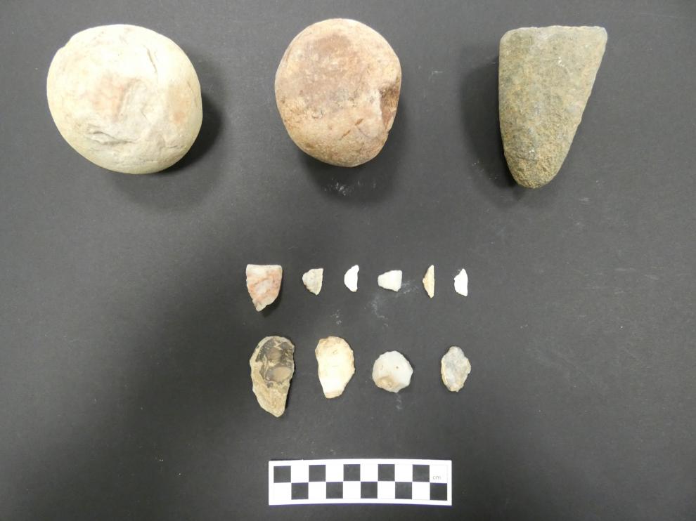 Industria lítica encontrada en Sos del Rey Católico y actualmente en Navarra