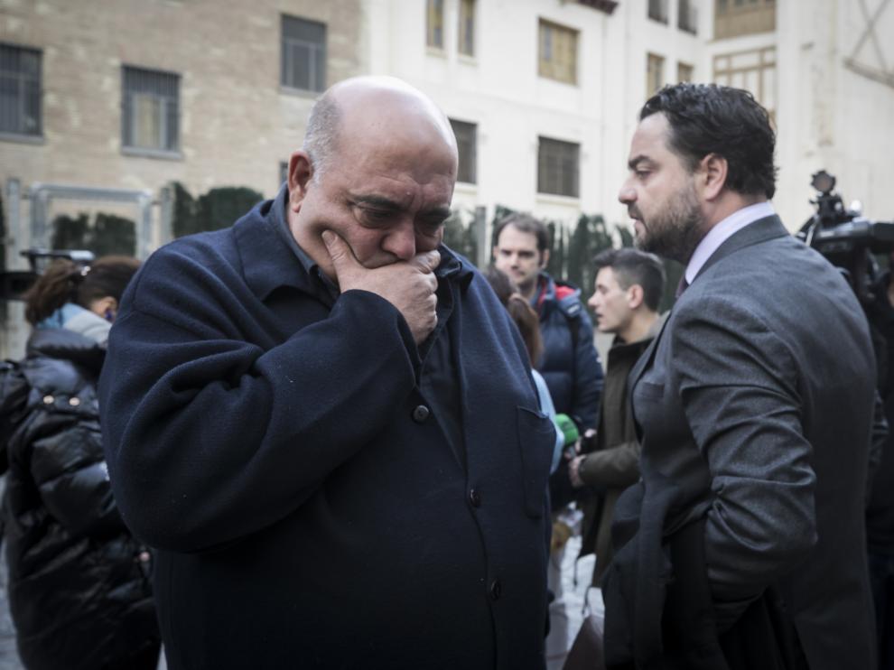 Javier Laínez, al conocer el veredicto del jurado.