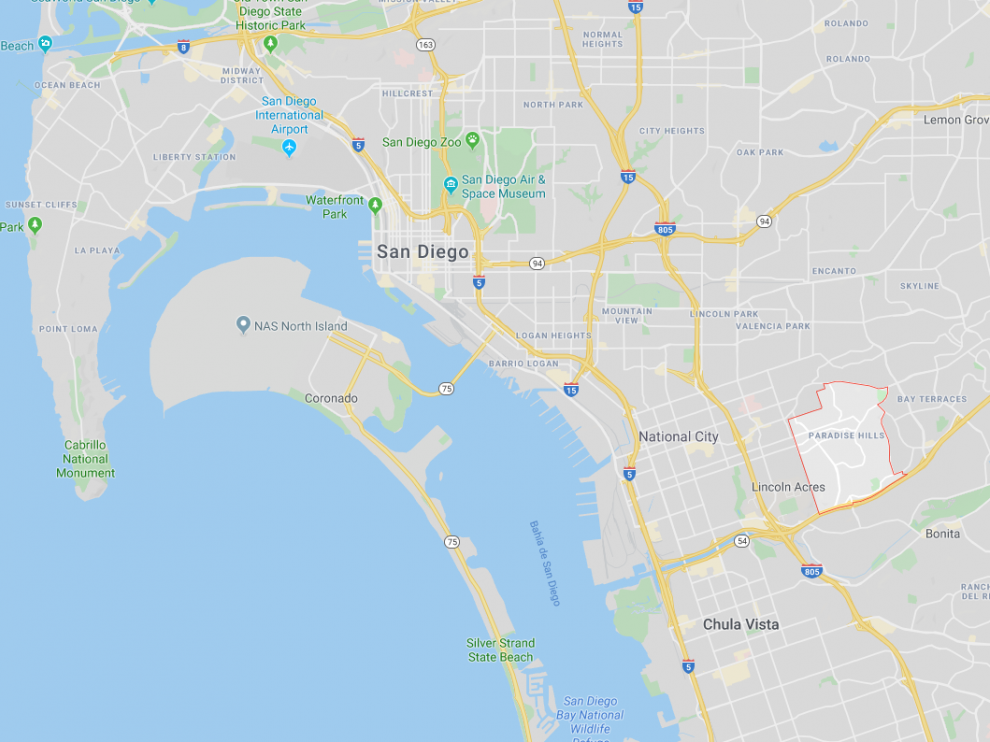 El suceso ha tenido lugar en el barrio de Paradise Hills, en San Diego.
