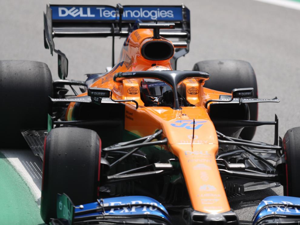 Carlos Sainz, en el Gran Premio de Brasil