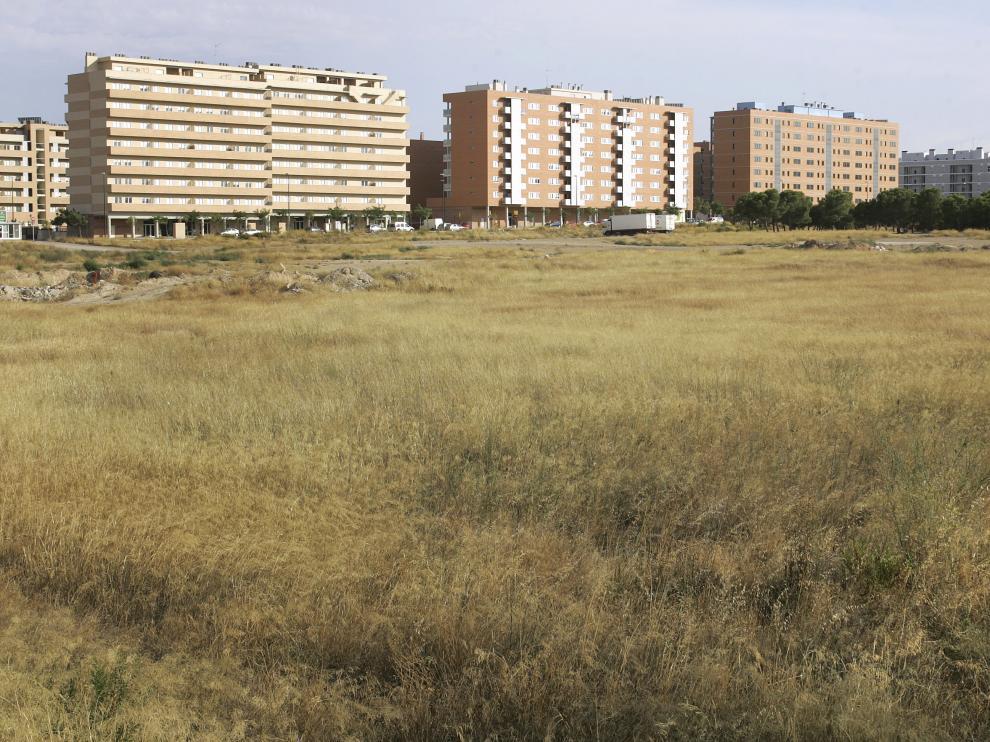 Terrenos en los que se proyectó inicialmente construir el nuevo cuartel de la Guardia civil