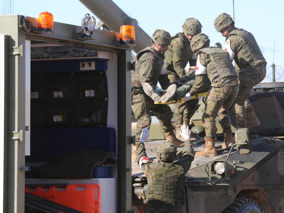 Maniobras militares en San Gregorio
