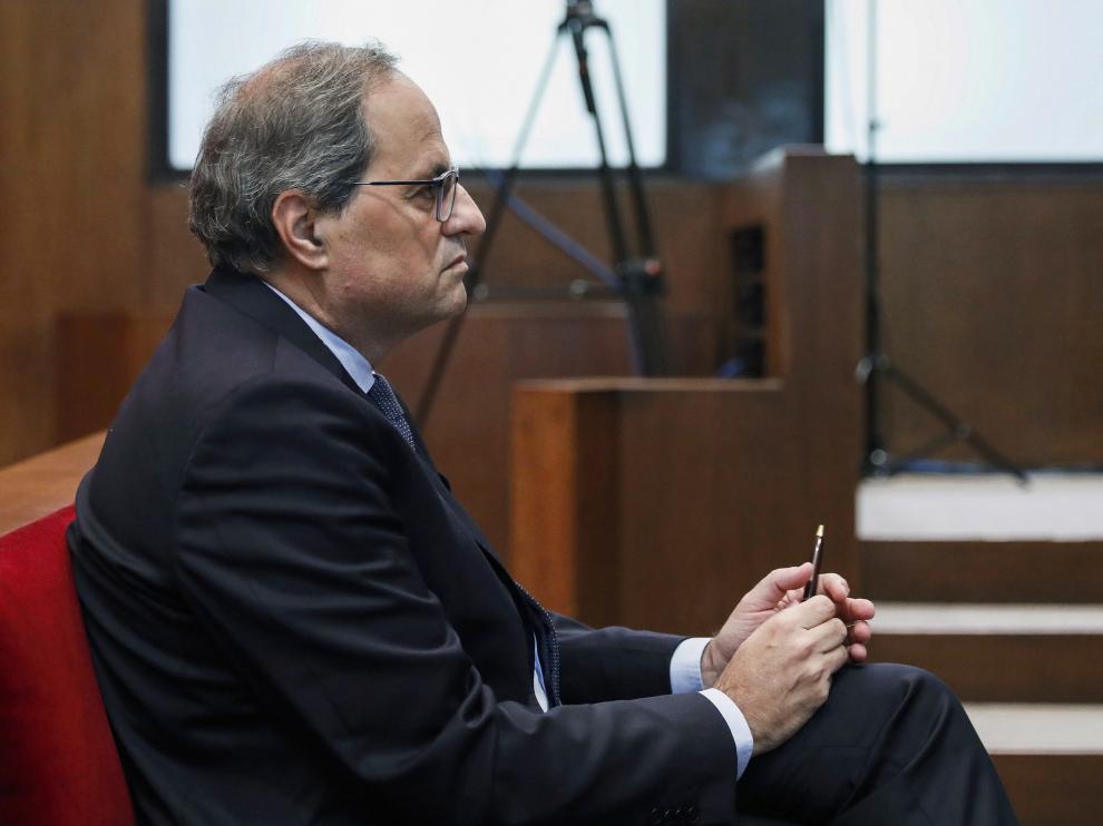 Torra durante el juicio
