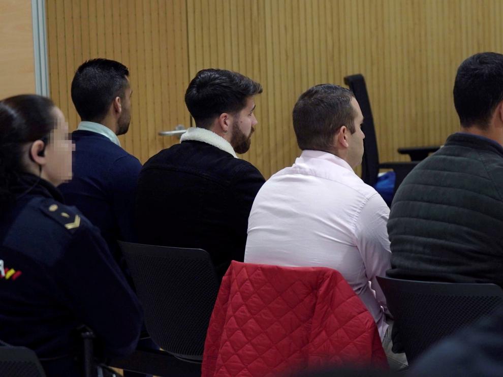 Los acusado, en el banquillo durante el juicio