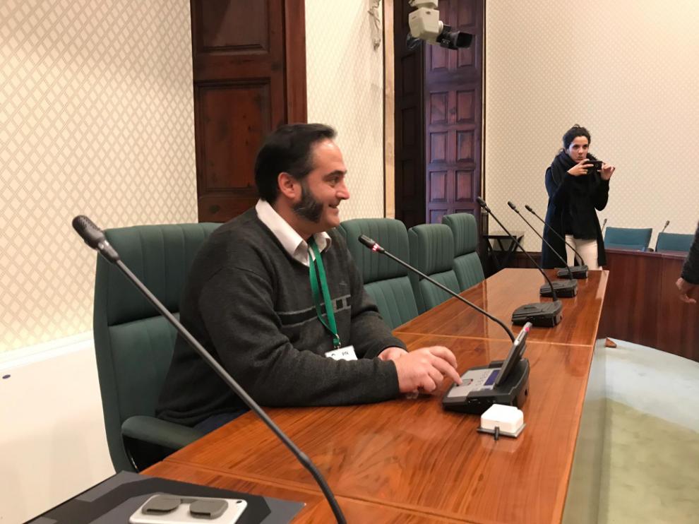 Felip Segura recibió el pasado lunes en el Parlament de Cataluña el apoyo de los grupos independentistas antes de viajar a Teruel para declarar
