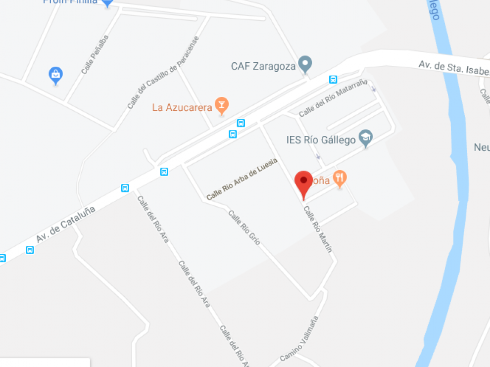 Los hechos han tenido lugar en la Calle Río Martín de Zaragoza