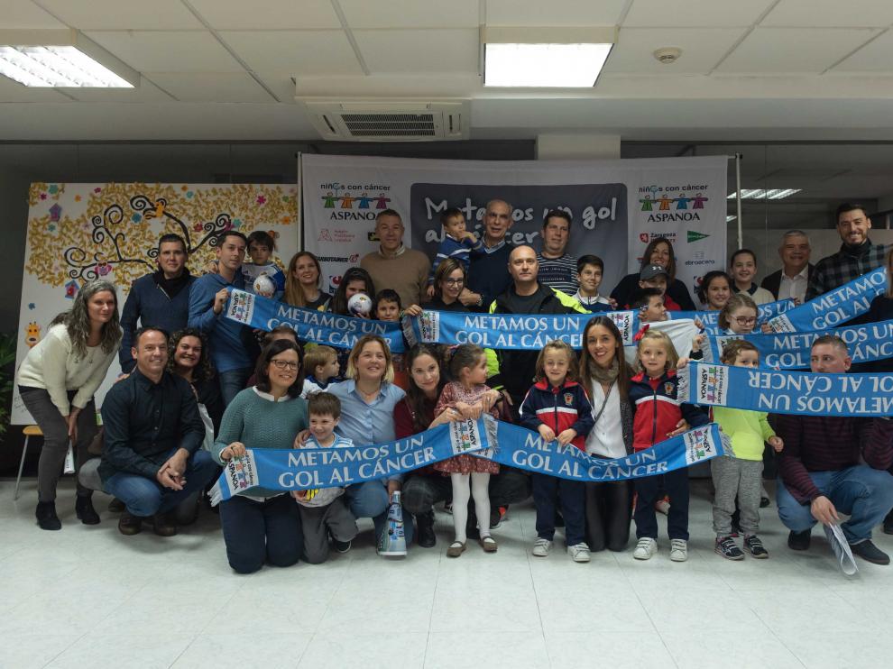 Visita a Aspanoa del Real Zaragoza.