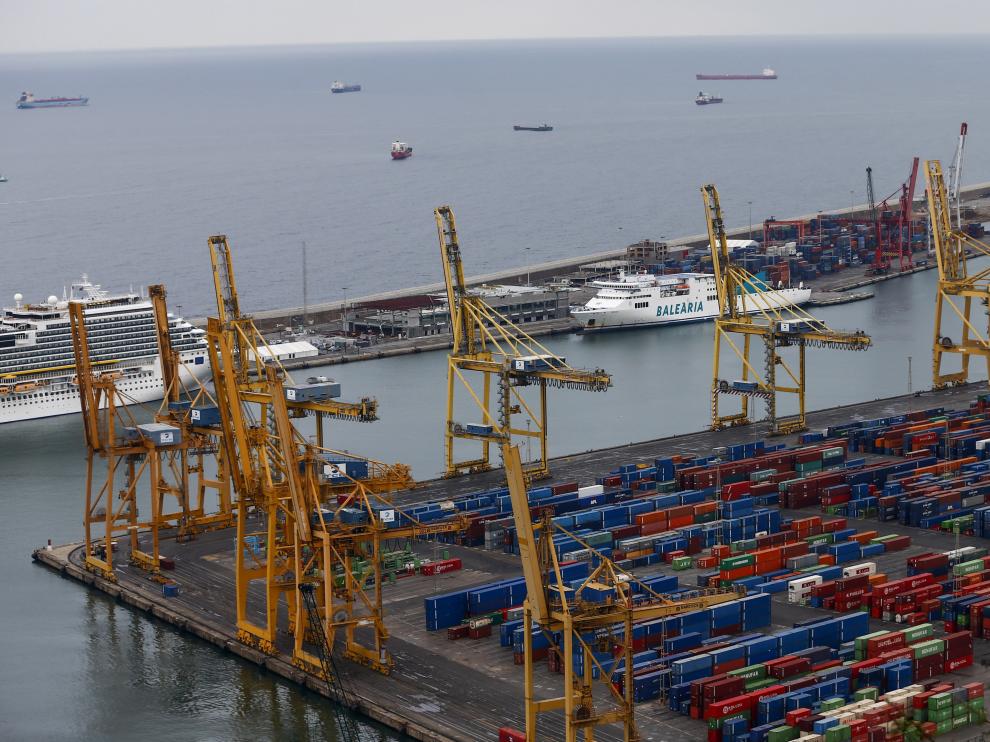 Imagen del puerto de Barcelona.