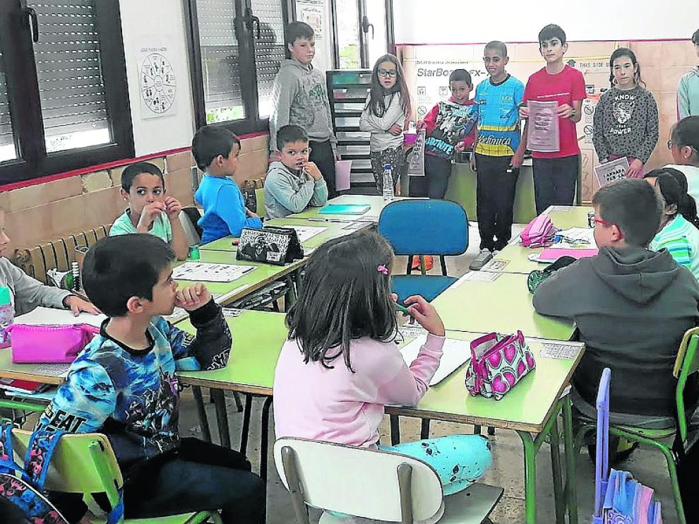 Imagen del colegio, que pertenece al CRA Somontano.