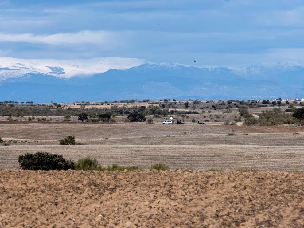 Lugar donde se ha producido el accidente de la avioneta.