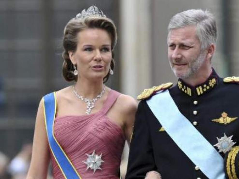 Felipe de Bélgica y su esposa, Matilde.