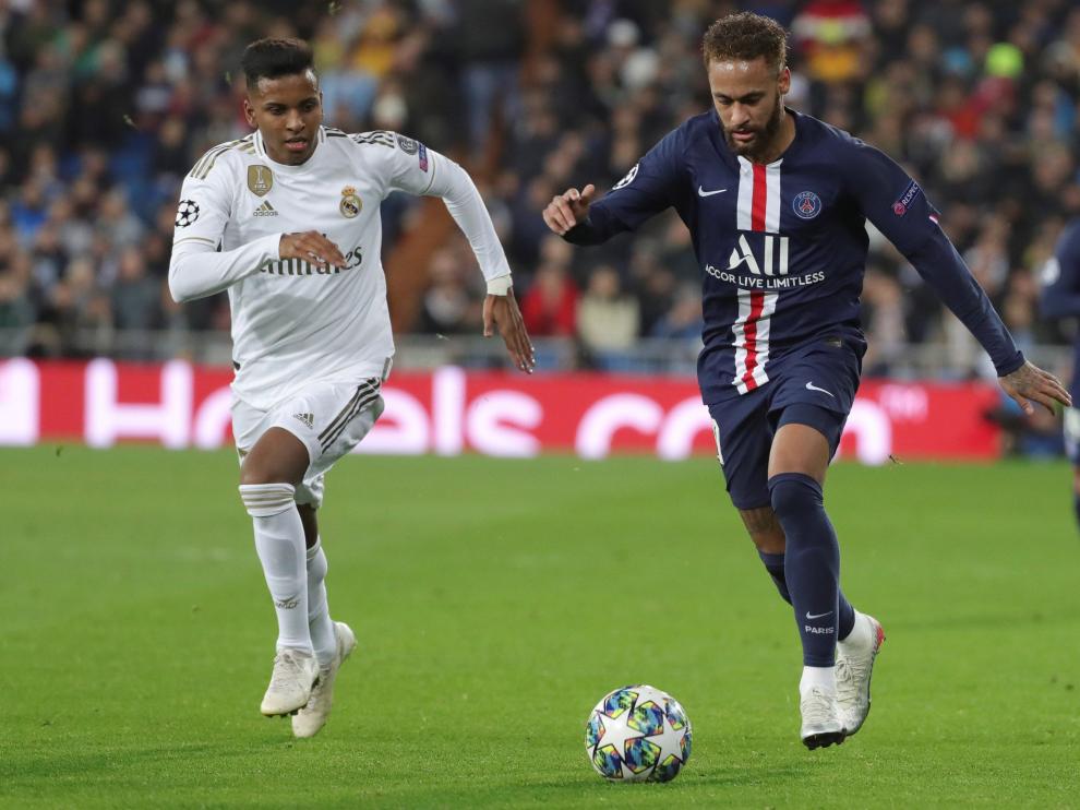 Acción del partido Real Madrid Paris Saint Germain