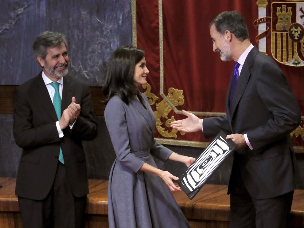 La reina Letizia recibe el premio a la personalidad más destacada en la erradicación de la violencia machista