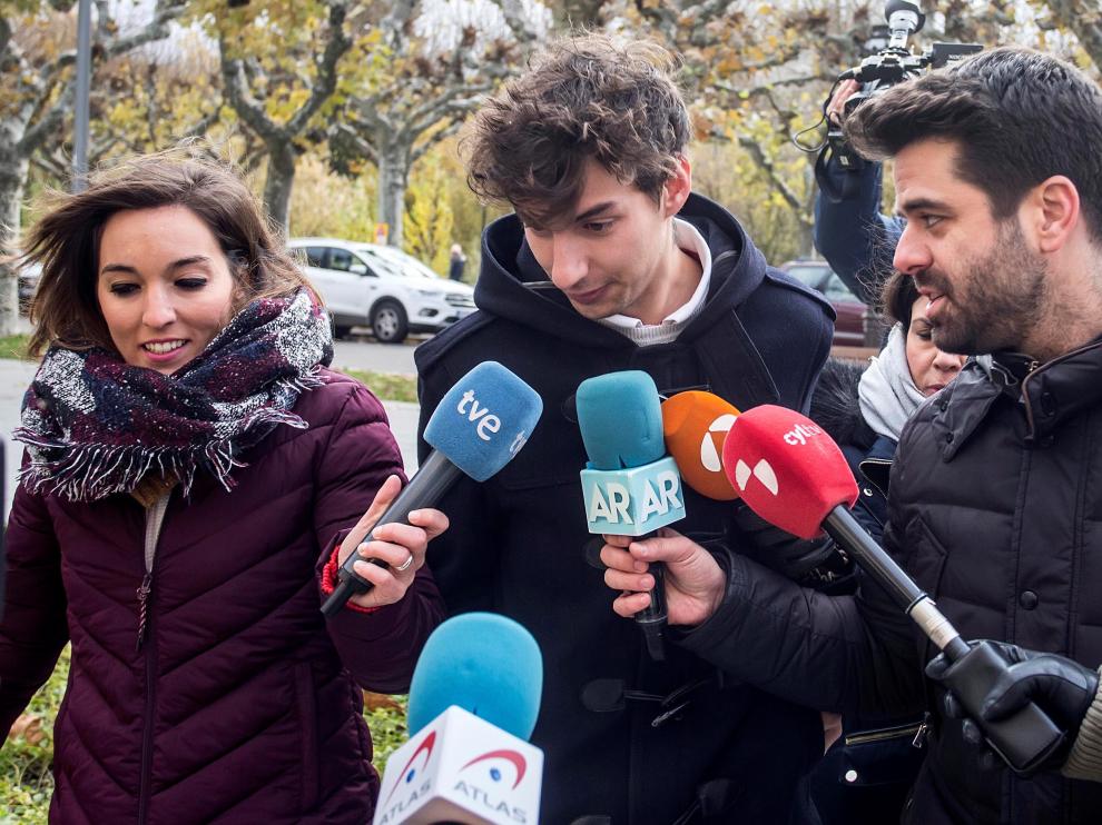 Carlos Cuadrado antes de entrar a la Audiencia Provincial de Burgos este miércoles.