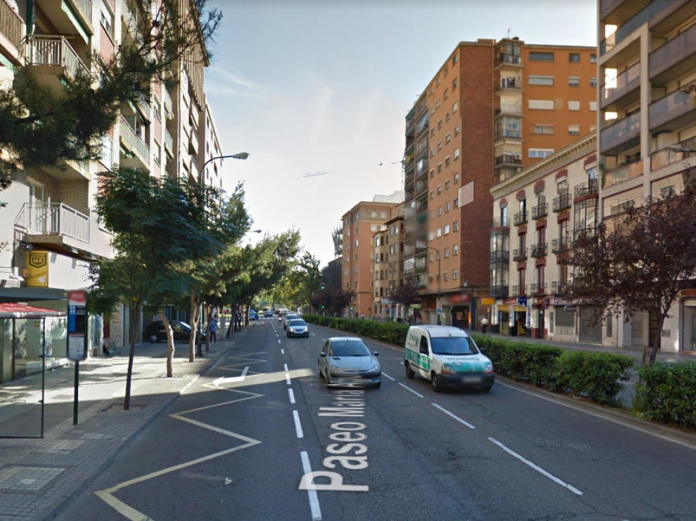 Los portales de los números pares del tramo del paseo María Agustín, entre las calles Conde Aranda y María Curie se verán afectados.