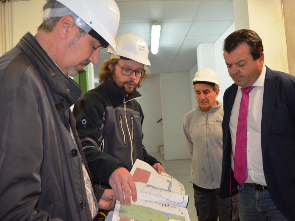 Taller de empleo de albañilería en Zuera.