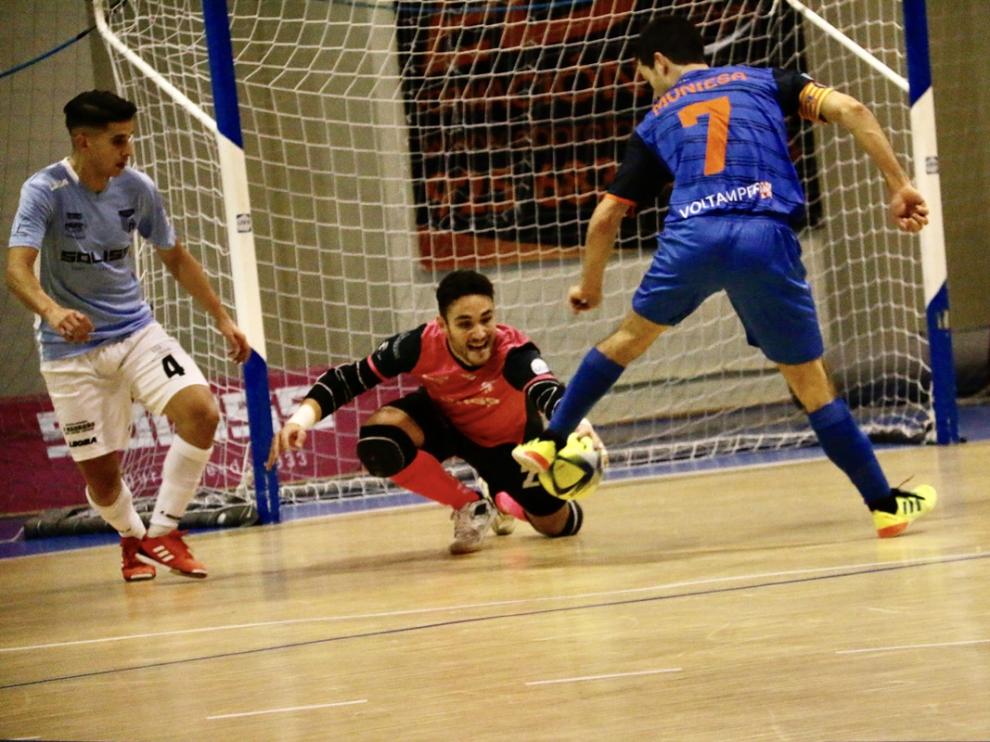 Imagen del partido de esta tarde en Talavera