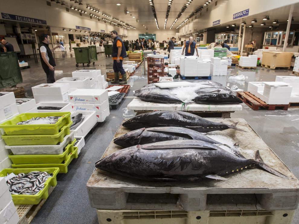La venta de pescado en Mercazaragoza ha caído en los diez últimos años.