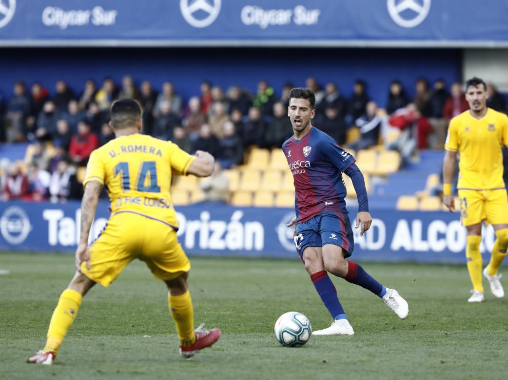 Juan Carlos, de la SD Huesca, en el partido contra el Alcorcón.