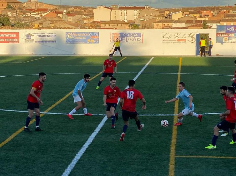 Imagen del partido entre Calatorao y Cella