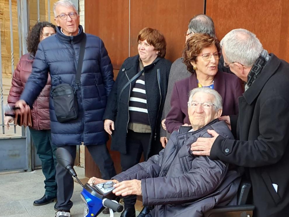 Enrique Calvera, en un momento del homenaje.