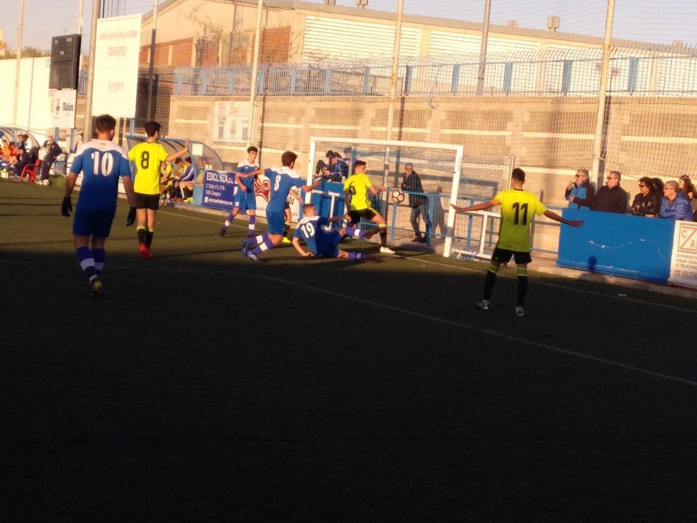 Imagen del partido de esta tarde