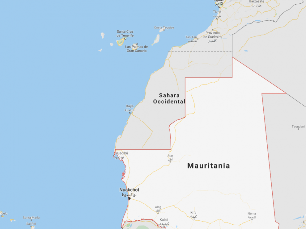 El naufragio tuvo lugar frente a las costas de Mauritania