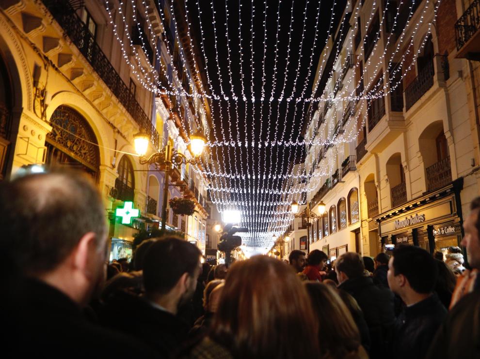 Encendido de las luces de Navidad en Zaragoza