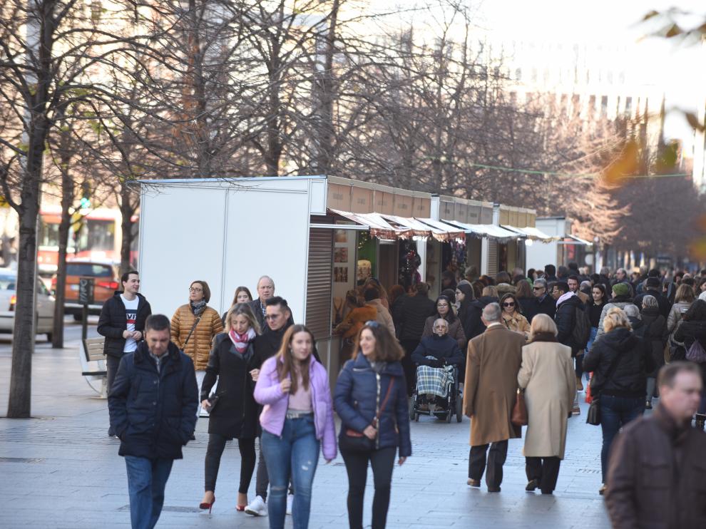 Mercadillo de Navidad de plaza de Aragón y del paseo de la Independencia.