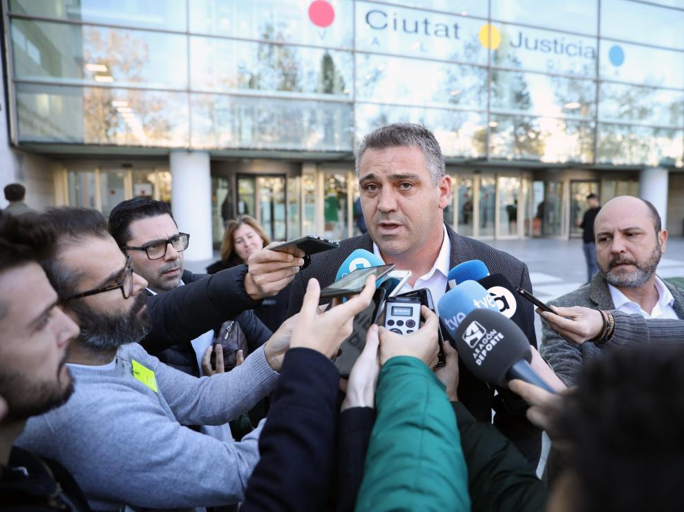 El exjugador del Levante Sergio Ballesteros, este lunes.
