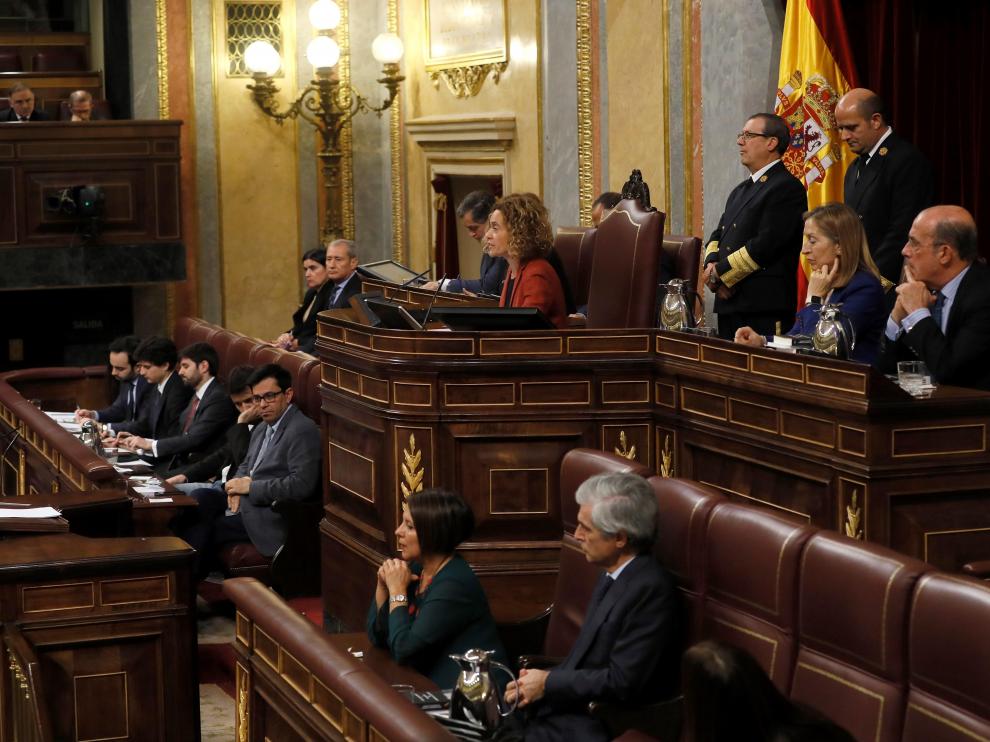 Un momento de la sesión constitutiva del Congreso de los Diputados.