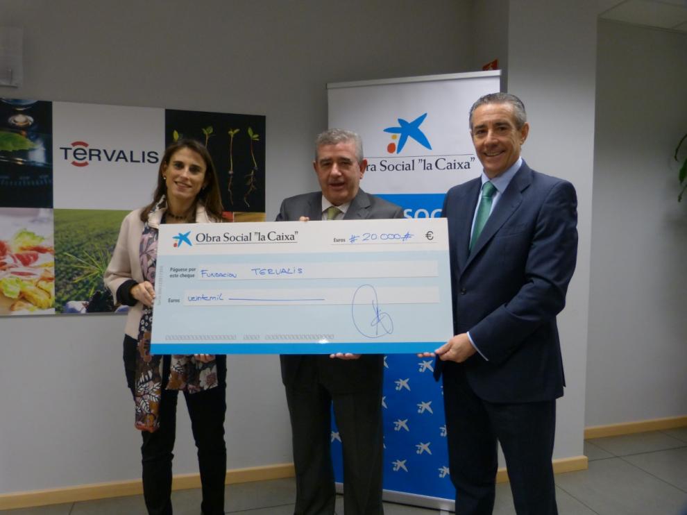 Firma del convenio de colaboración entre Fundación La Caixa y Fundación Térvalis