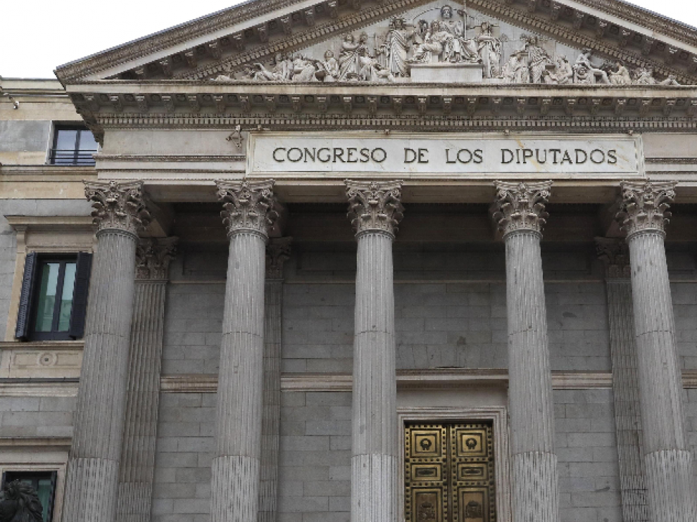 Fachada del Congreso de los Diputados.