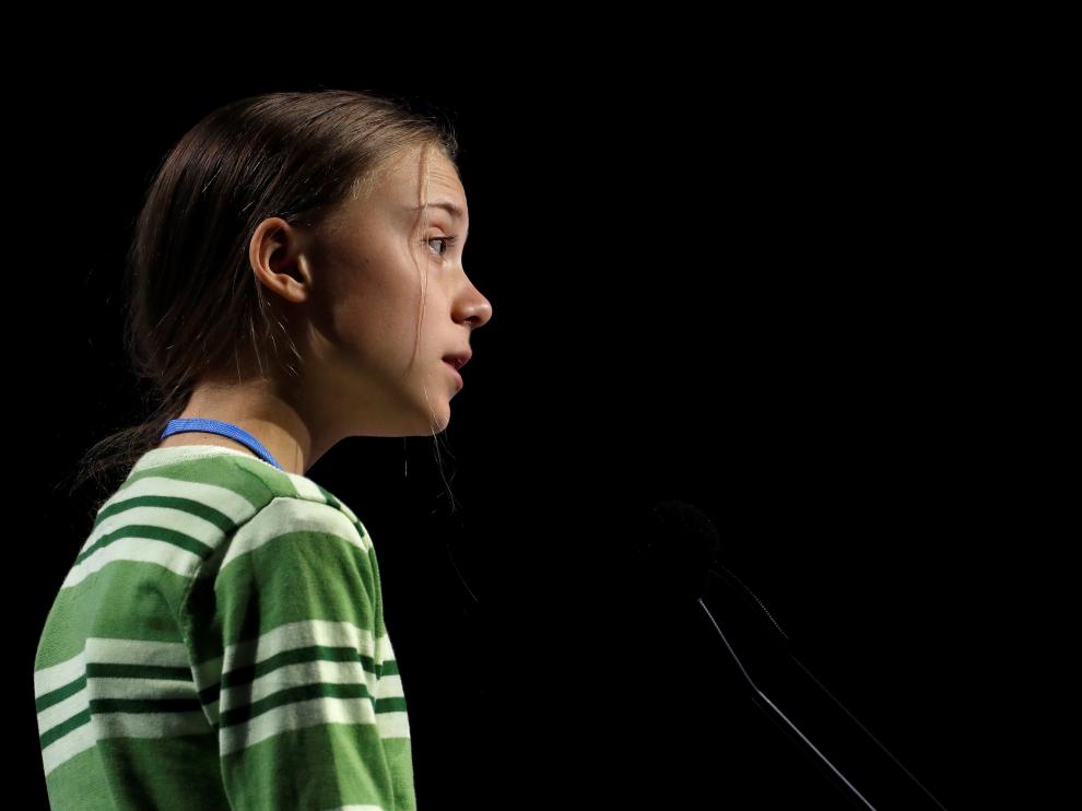 Greta Thunberg en la cumbre de Madrid.