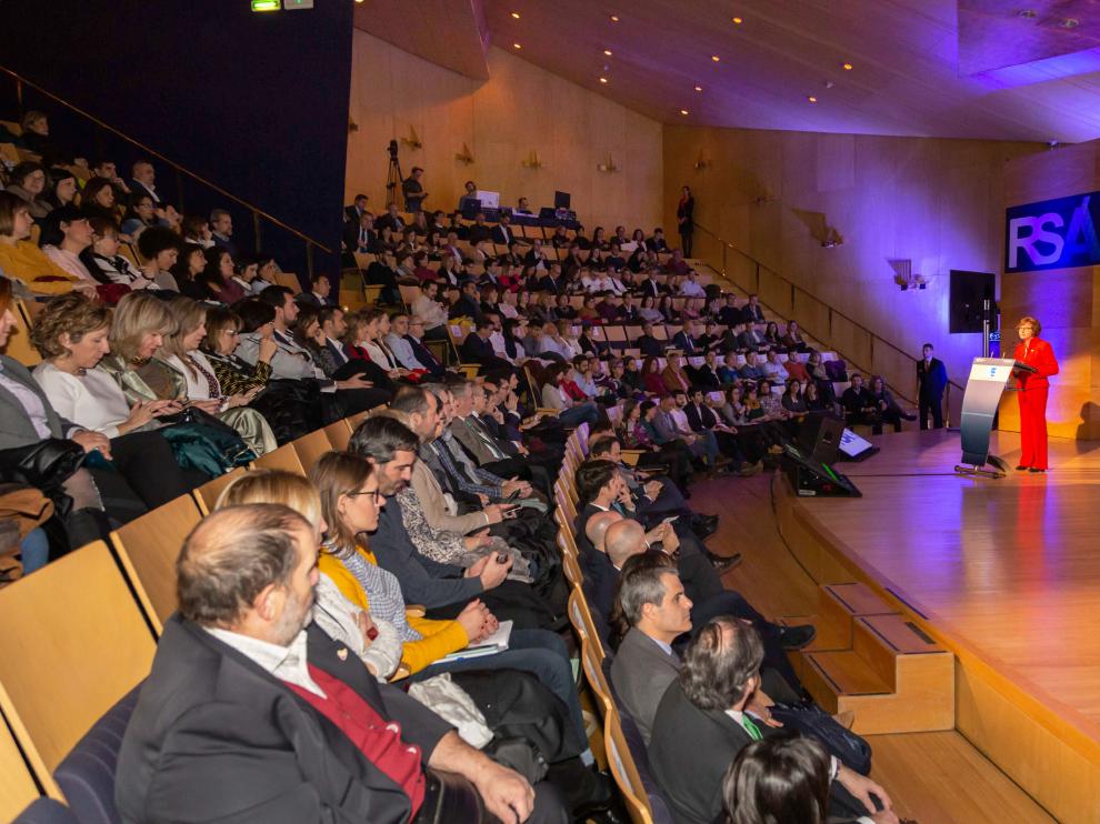 Entrega de los Premios RSA 2019 durante la celebración de la Jornada de la Responsabilidad Social de Aragón.