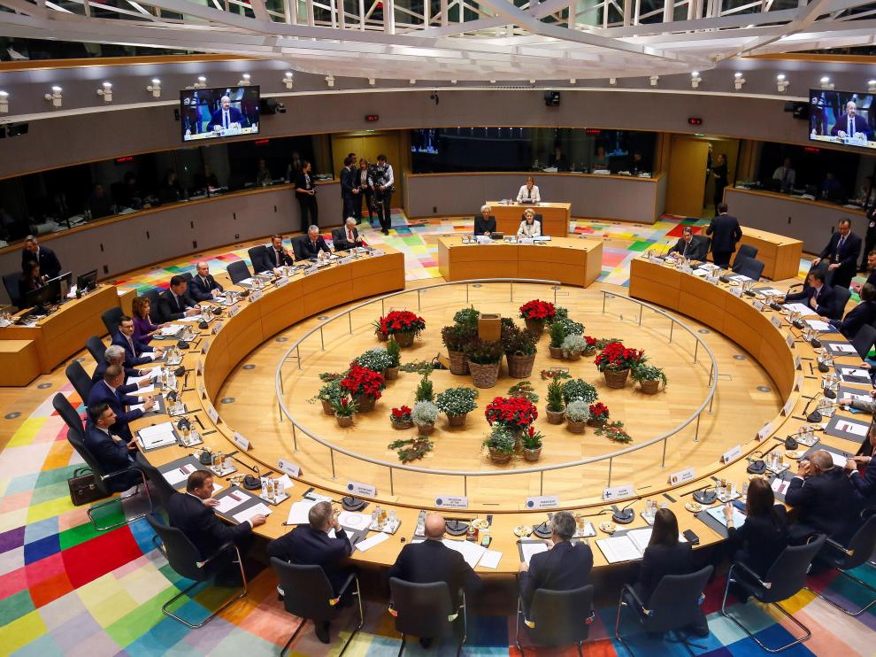 Vista general de la cumbre en Bruselas, este viernes.