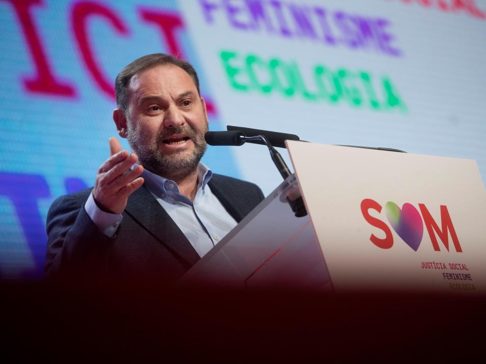 El secretario de organización del PSOE, José Luis Ábalos, durante la clausura el pasado sábado del XIV congreso del PSC.