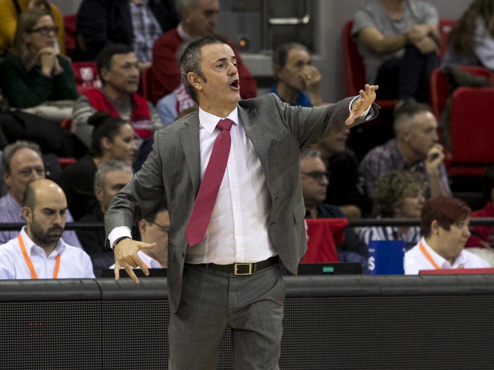 Porfirio Fisac, entrenador del Casademont Zaragoza.