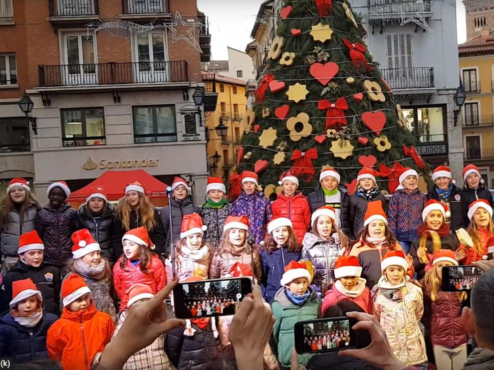 Una imagen del vídeo compartido por la Asociación de Comerciantes de Teruel.