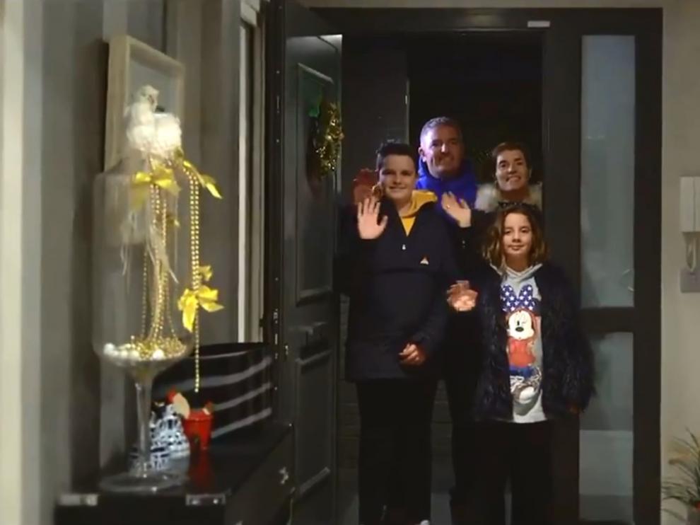 Una imagen del vídeo difundido en tono de humor por la SD Huesca con motivo del derbi aragonés.