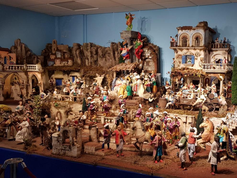 Imagen del belén monumental de Monzón.